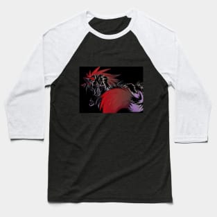 Angry Wolf Baseball T-Shirt